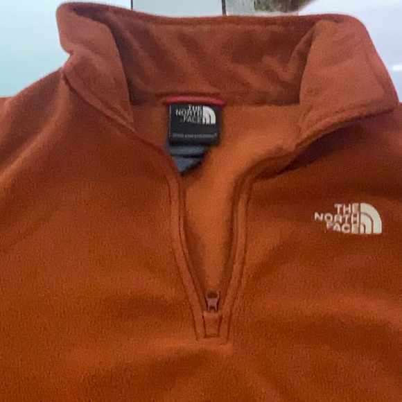 North Face Burnt Orange Fleece 
